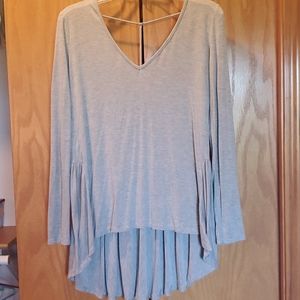 BKE red long sleeve blouse